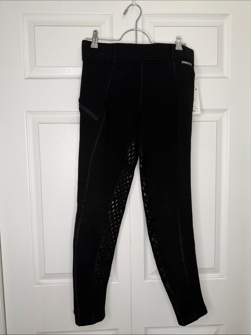 NWT Kerrits Power Stretch Black Silicone Full-Seat Riding Tights size medium